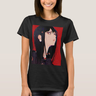 T-shirt Anime Girl Kawaii Waifu esthétique japonaise Manga
