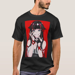 T-shirt Anime Girl Kawaii Waifu esthétique japonaise Manga