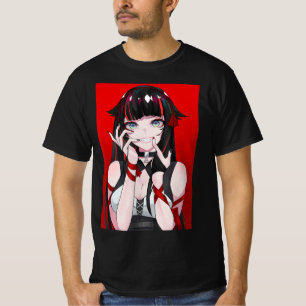 T-shirt Anime Girl Kawaii Waifu esthétique japonaise Manga