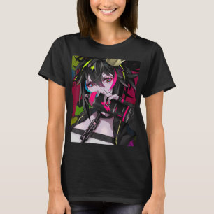 T-shirt Anime Girl Kawaii Waifu esthétique japonaise Otaku