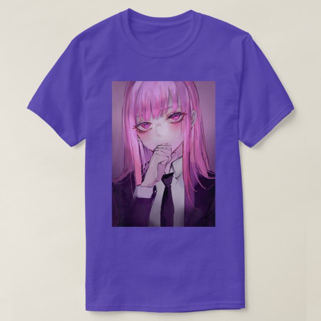 T-shirt Anime Girl Kawaii Waifu Pink Aesthetic Japanese Ot (Design devant)