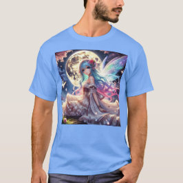 T-shirt Anime Girl Moon Fairy Princesse dans le jardin