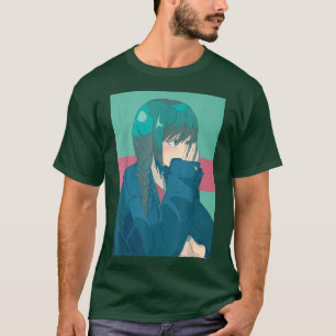T-shirt Anime Girl Rétro 80 s 90 s Aesthetic Lofi Japanese