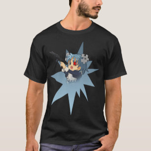 T-shirt Anime Girl With Gun