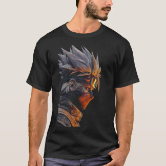 T-Shirt Anime Guerrier Cyber | Fantaisie Futuriste