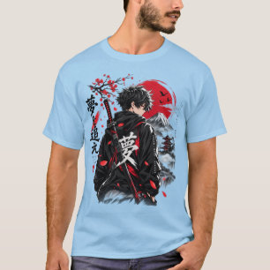 T-Shirt Anime Guerrier Samouraï Style Japonais – R