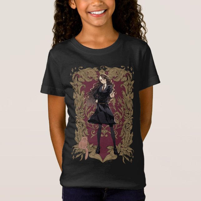 T-Shirt Anime Hermione Granger Cadre Orné (Devant)
