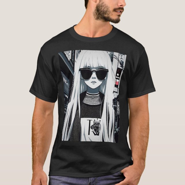 T-shirt Anime Japanese Fashion Aesthetic Girl (Devant)