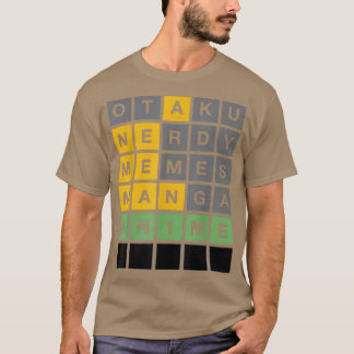 T-shirt Anime Japonaise Anime Game pour Otaku Word Game po