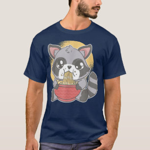 T-shirt Anime Kawaii Raccoon Trash Panda Otaku Japon Cute