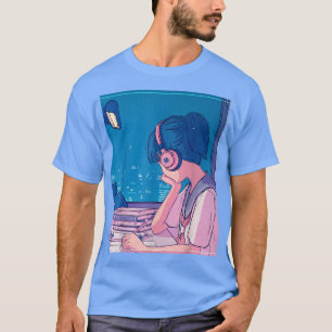 T-shirt Anime Lofi Girl Rétro 90s Aesthetic Japanese Otaku