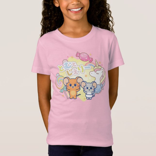T-Shirt Anime Magique Candyland avec Jerry et Tuffy (Devant)