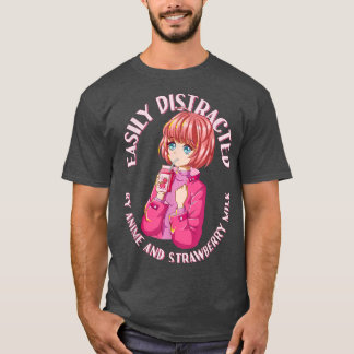 T-shirt Anime Manga Kawaii Esthétique rose - fraise Mil