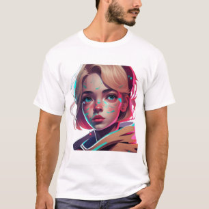 T-shirt Anime manga pop art amants pop amoureux dessin ani