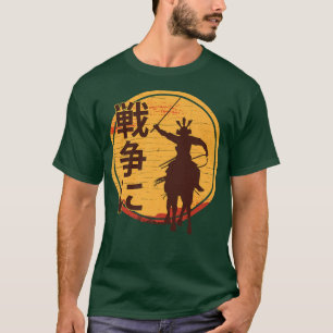 T-shirt Anime Ninjas À La Guerre Samurais Manga Otaku Kata