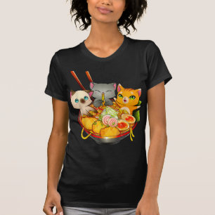 T-shirt Anime Otaku Cats