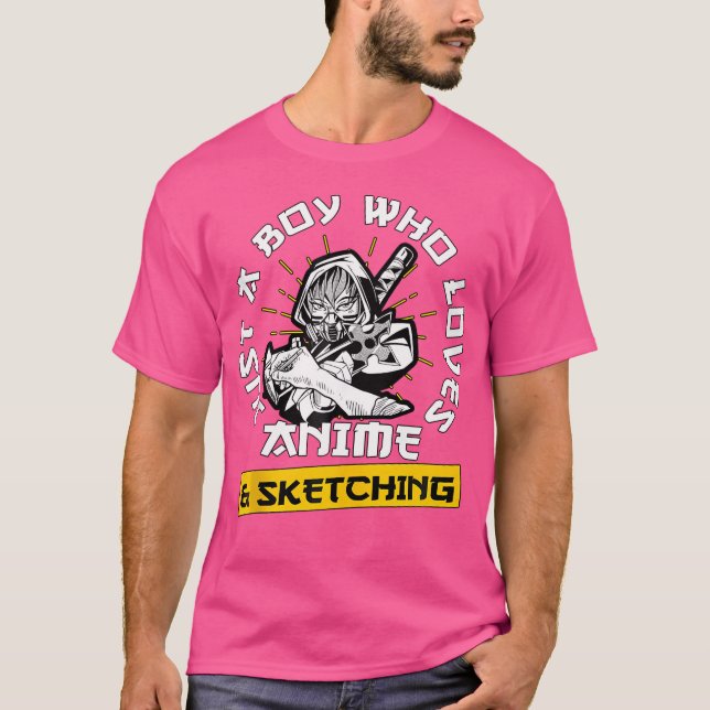 T-shirt Anime Otaku Don Juste Un Garçon Qui Aime Anime Et  (Devant)