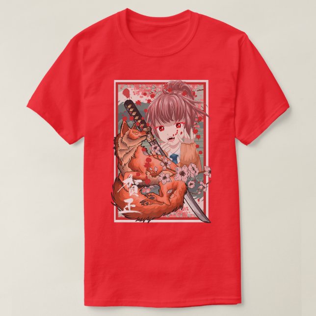 T-shirt Anime Otaku Woman  (Design devant)