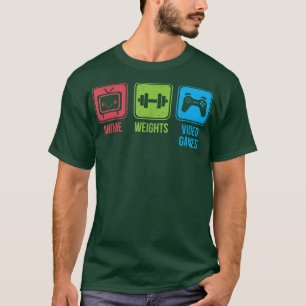 T-shirt Anime, Poids, Jeux Vidéo Otaku Entraînement