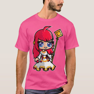 T-shirt Anime Princesse En Manga Sketching Shirt Pour Fill