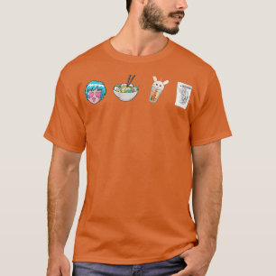 T-shirt Anime Ramen Boba Sketting - Kawaii Anime Lover