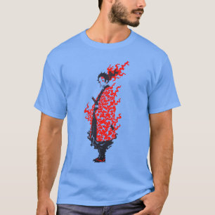 T-shirt Anime Samouraï Guerrier Fougueux Anime Japonais