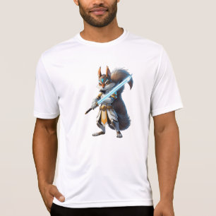 T-shirt Anime Samurai Squirrel Warrier