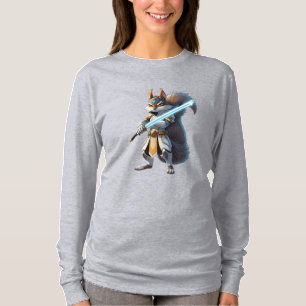 T-shirt Anime Samurai Squirrel Warrier