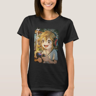 T-shirt Anime Shirt Cool Gaming Japan Kawaii Funny Manga G