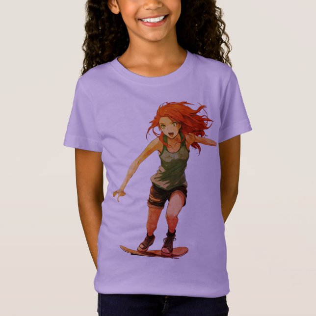 T-Shirt Anime Skater Girl (Devant)