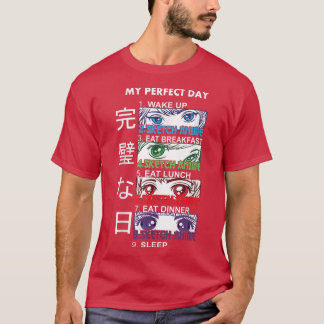 T-shirt Anime Sketching Sketching Anime Perfect Day Anime