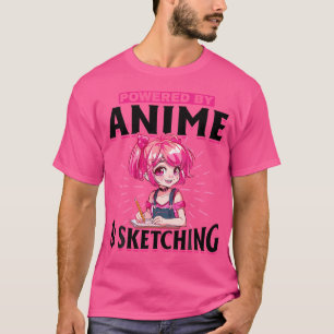 T-shirt Anime Sketting Otaku Manga Dessin Kawaii