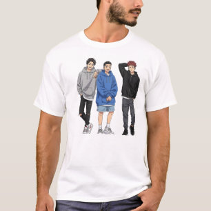 T-Shirt Anime Squad Goals - Trois Amis  