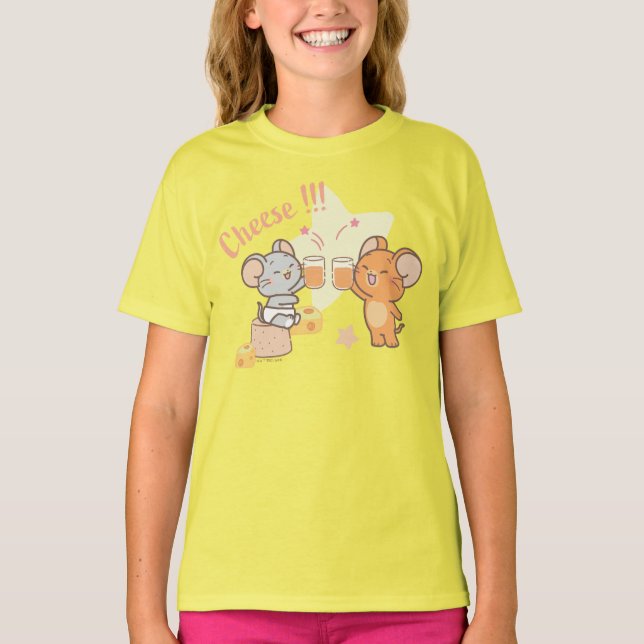 T-shirt Anime Tuffy et Jerry Cheese au fromage (Devant)
