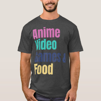T-shirt Anime Video Games & Food 