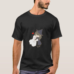 T-shirt Anime Witch and Ghost Friends