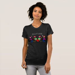 T-shirt Anishinaabe Flower Design Amérindien