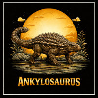 Ankylosaurus Dinosaure Préhistorique Lune