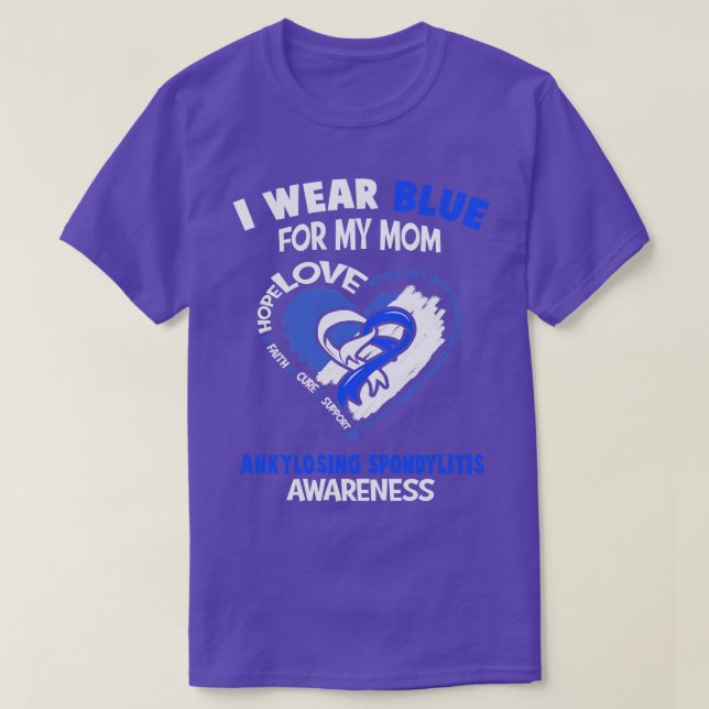 T-shirt Ankylose Spondylitis Sensibilisation Je Porte Du B (Design devant)