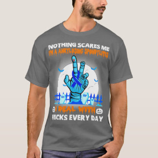 T-shirt Ankylose Spondylitis Sensibilisation Rien Ne me fa