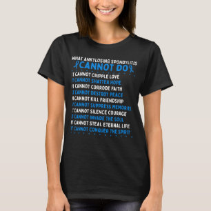 T-shirt Ankylosing Spondylitis Awareness Warrior Ribbon
