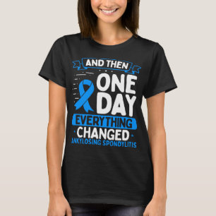 T-shirt Ankylosing Spondylitis Awareness Warrior Ribbon