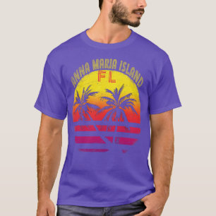 T-shirt Anna Maria Island Florida Couleur coucher de solei