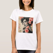 Anne avec Rose Vintage Retro 20s