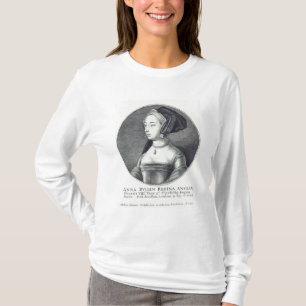 T-shirt Anne Boleyn, gravé à l'eau-forte par Wenceslaus