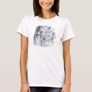T-shirt Anne Bronte Citation Mon Âme Est Éveillé Floral