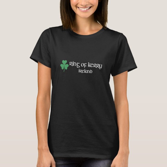 T-shirt Anneau de Kerry Shamrock Souvenir Irlande Gaelic & (Devant)