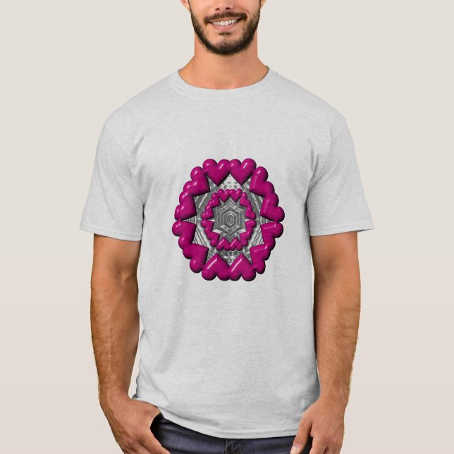 T-shirt Anneau des Coeurs Valentine (Devant)