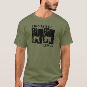 T-shirt ANNEAU TAILLÉ LEMUR Singe Madagascar Animal Lemur