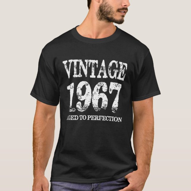 T-shirt Année 1967 de naissance de cru âgée à la chemise (Devant)